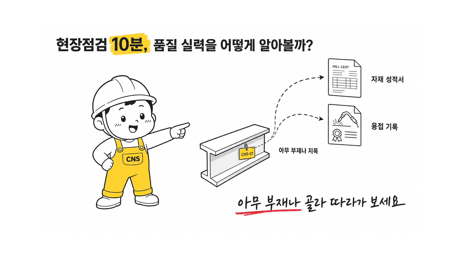 강재 품질 및 이력 확인 방법