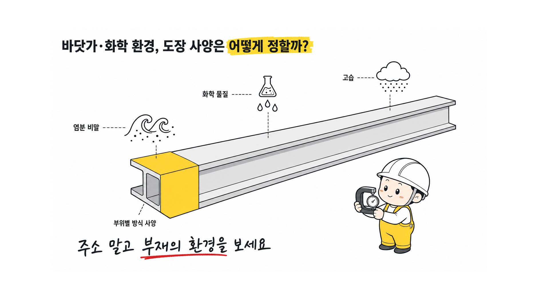 환경에 따른 도장 사양 결정 방법