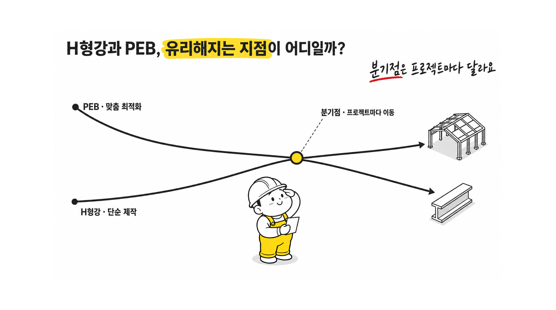 CFT 기둥과 H형강 기둥 비교