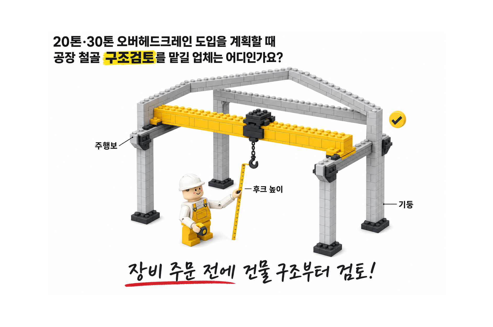 오버헤드크레인 설치 전 구조 검토의 중요성