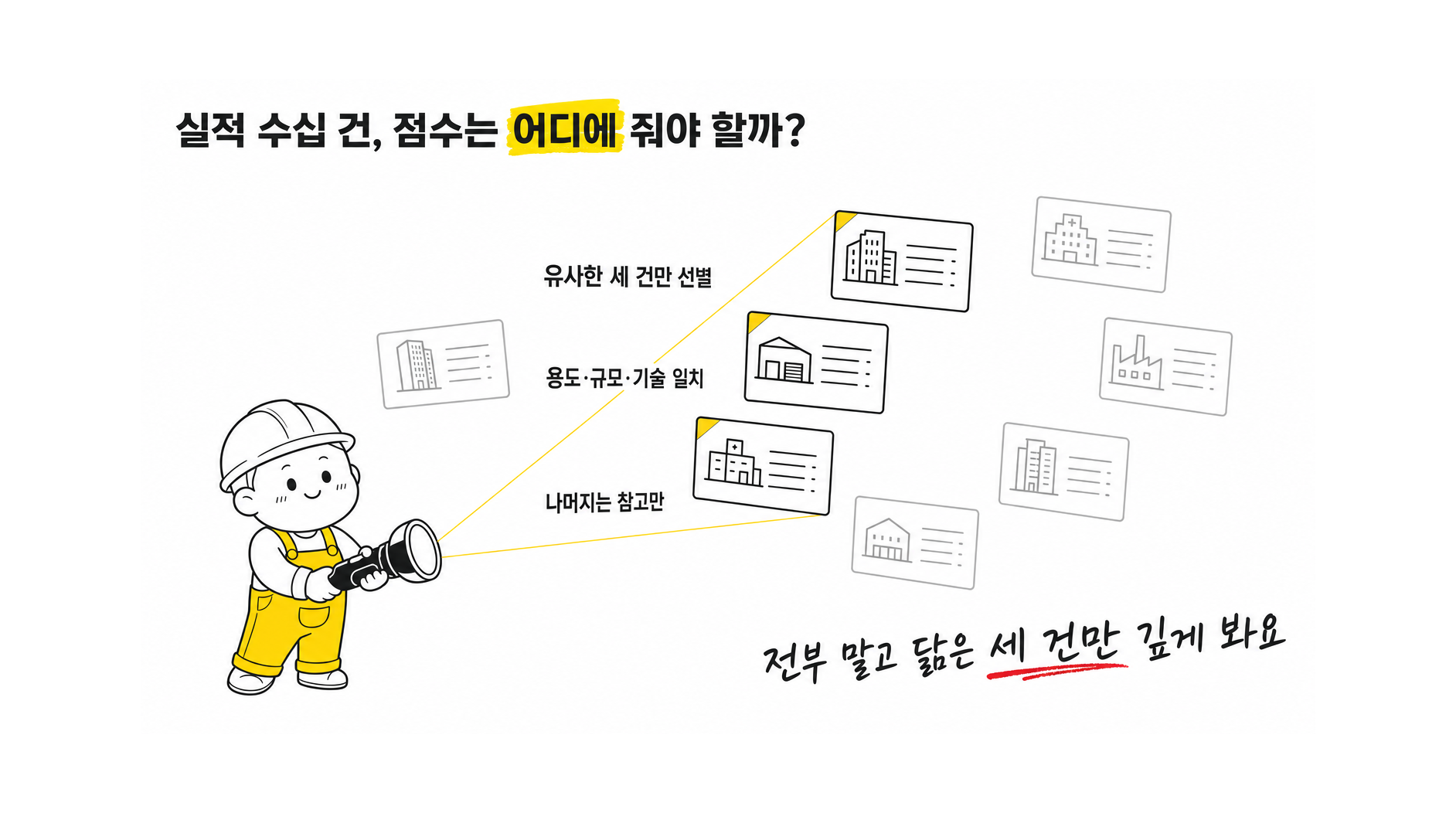 실적표 유사 사례 분석 및 검증 방법